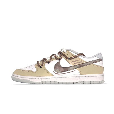 Nike Dunk Low Top Skateboard Shoes Men's White