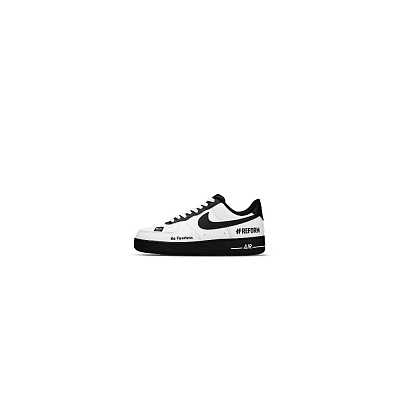 Nike Air Force 1 Anti Slip Wear Resistant Low Top Skateboard Shoes Unisex Black White