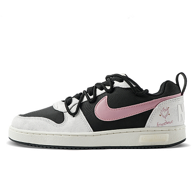 Nike Court Anti-Slip Wear-Resistant Low-Top Skateboard Shoes Men's Black White