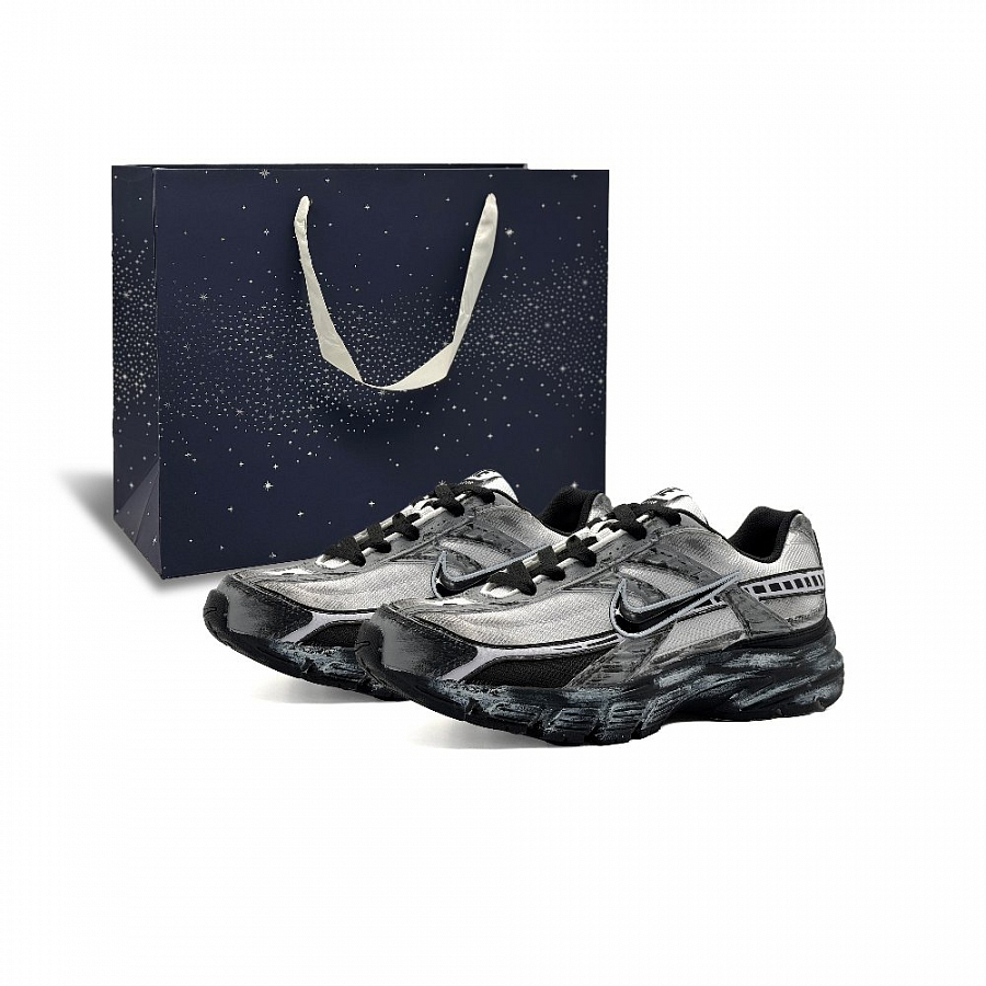 Nike Initiator Cushioning And Breathable Low Top Running Shoes Men's Black Gray купить в интернет-магазине Yoocart с быстрой доставкой по России.