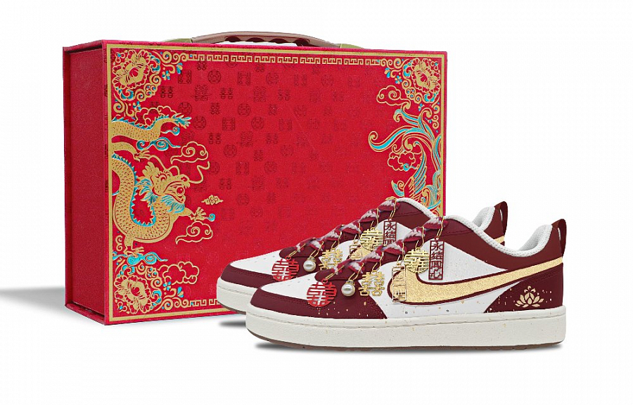 Nike Court Borough Anti Slip Wear Resistant Low Top Skateboard Shoes Women's Red White купить в интернет-магазине Yoocart с быстрой доставкой по России.