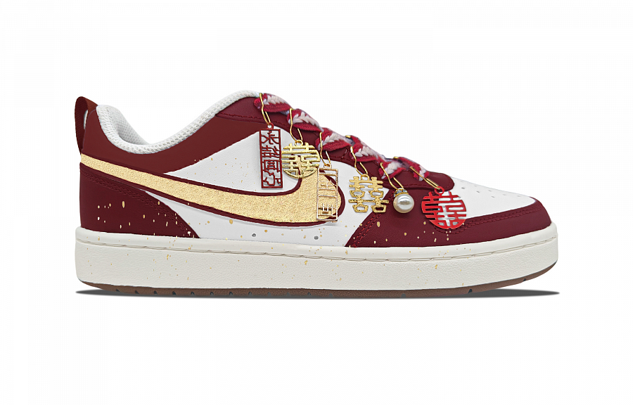 Nike Court Borough Anti Slip Wear Resistant Low Top Skateboard Shoes Women's Red White купить в интернет-магазине Yoocart с быстрой доставкой по России.