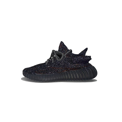 Adidas Originals Yeezy Boost 350 V2 Abrasion Resistant Low Top Casual Shoes Unisex Black