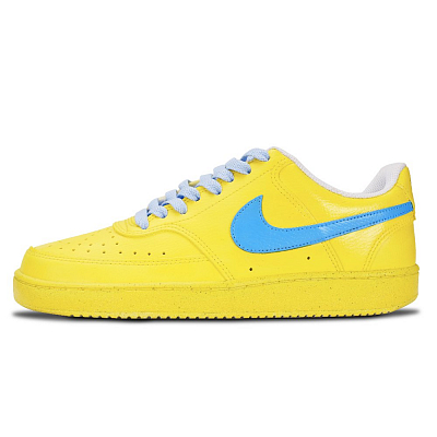 Nike Court Vision 1 Sunflower In City Abrasion Resistant Low Top Skateboard Shoes Unisex Lemon