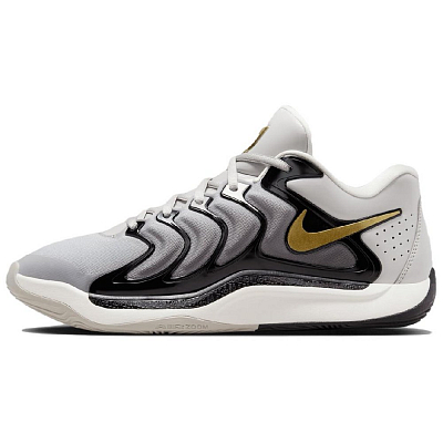 Nike KD 17 Anti-Slip Wear-Resistant Low-Top Basketball Shoes Unisex Gray Black