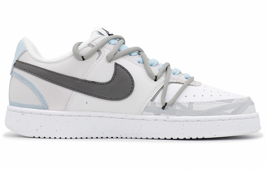 Nike Court Vision 1 Heart Box & Cute Puppy Bus Slip Resistant Cushioning Low Top Skateboard Shoes Men's White Gray купить в интернет-магазине Yoocart с быстрой доставкой по России.