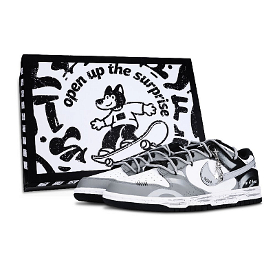 Nike Dunk Low Top Skateboard Shoes Unisex Slate Gray