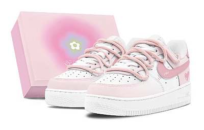 Nike Air Force 1 Air Force 1 Anti Slip Wear Resistant Low Top Skateboard Shoes Women's Fuchsia