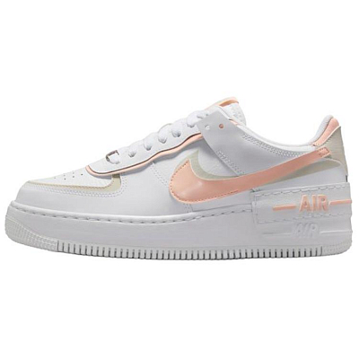 Nike Air Force 1 Low Shadow White Light Orewood Brown Washed Coral Women's