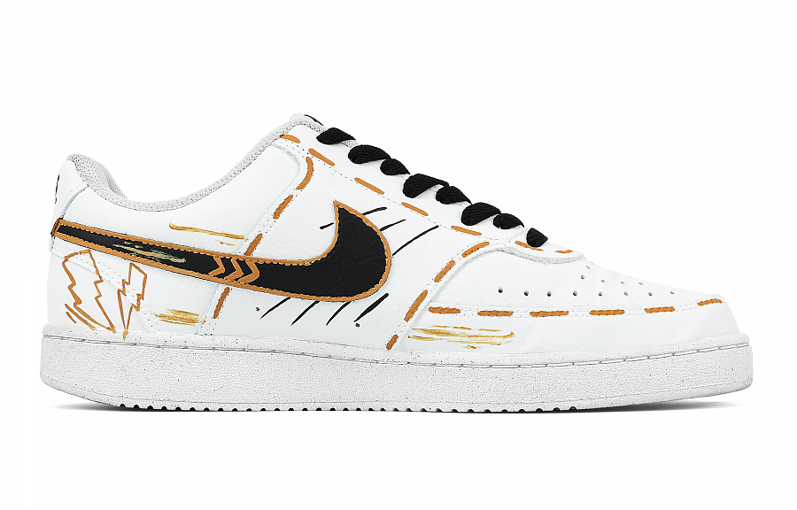 Nike Court Vision 1 Cloud Nine Lightning Heart Box Anti Slip Wear Resistant Low Top Skateboard Shoes Men's White Orange купить в интернет-магазине Yoocart с быстрой доставкой по России.