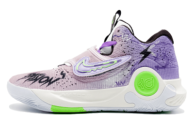 Nike KD Trey 5 X Low Top Casual City Commute Running Shoes Unisex Black Purple