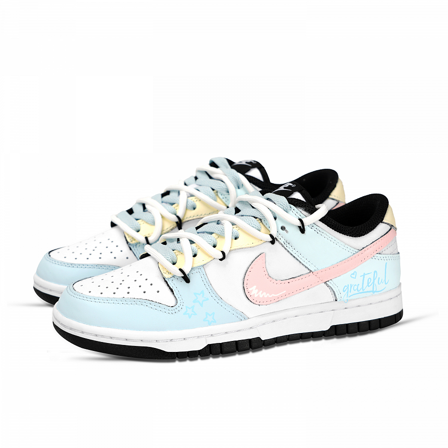 Nike Dunk Anti Slip Wear Resistant Low Top Skateboard Shoes Unisex Blue Yellow Pink купить в интернет-магазине Yoocart с быстрой доставкой по России.