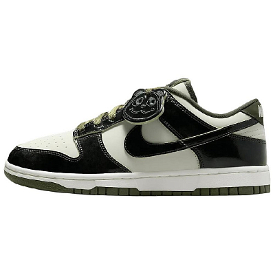 Nike Dunk Anti Slip Wear Resistant Low Top Skateboard Shoes Unisex White Black