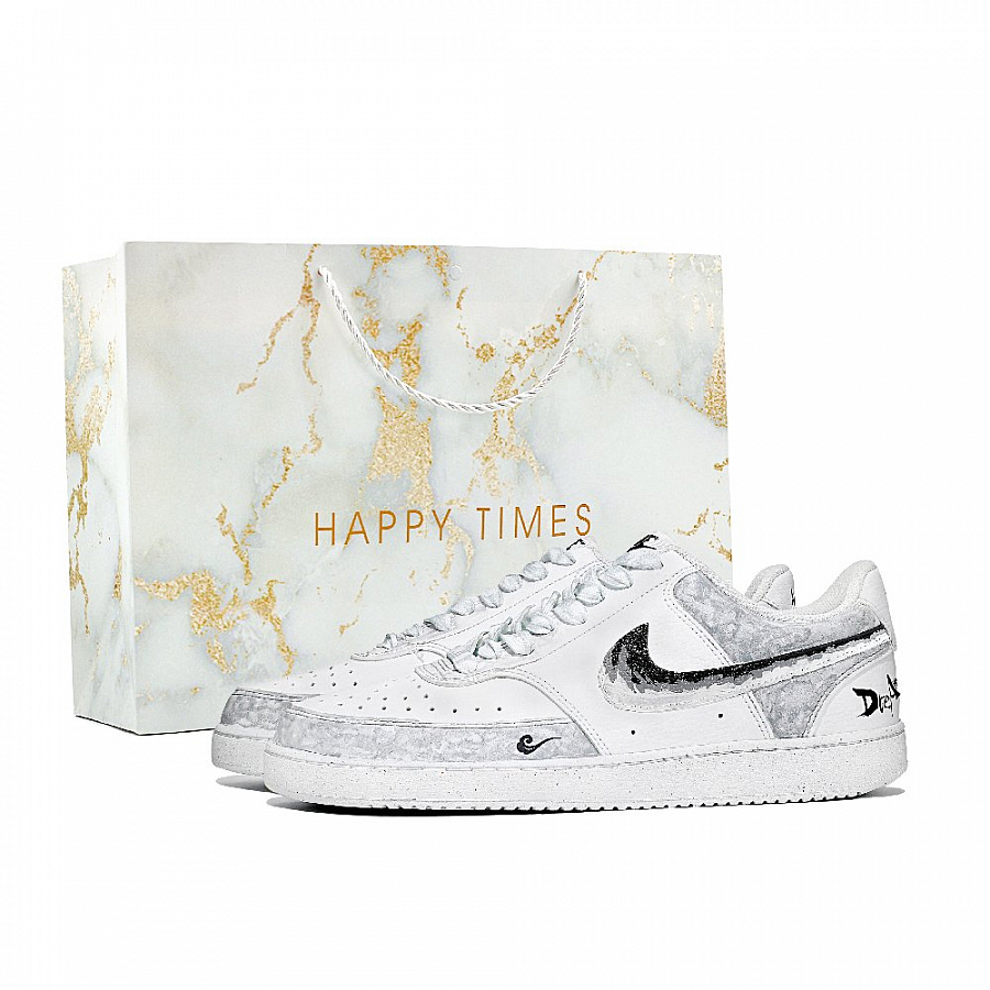 Nike Court Vision 1 Dreamy Realm, Created By Erya Slip Resistant Low Top Skateboard Shoes Men's Light Gray купить в интернет-магазине Yoocart с быстрой доставкой по России.