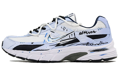 Nike Initiator Shock Absorbers Low Top Running Shoes Men's Blue White Black