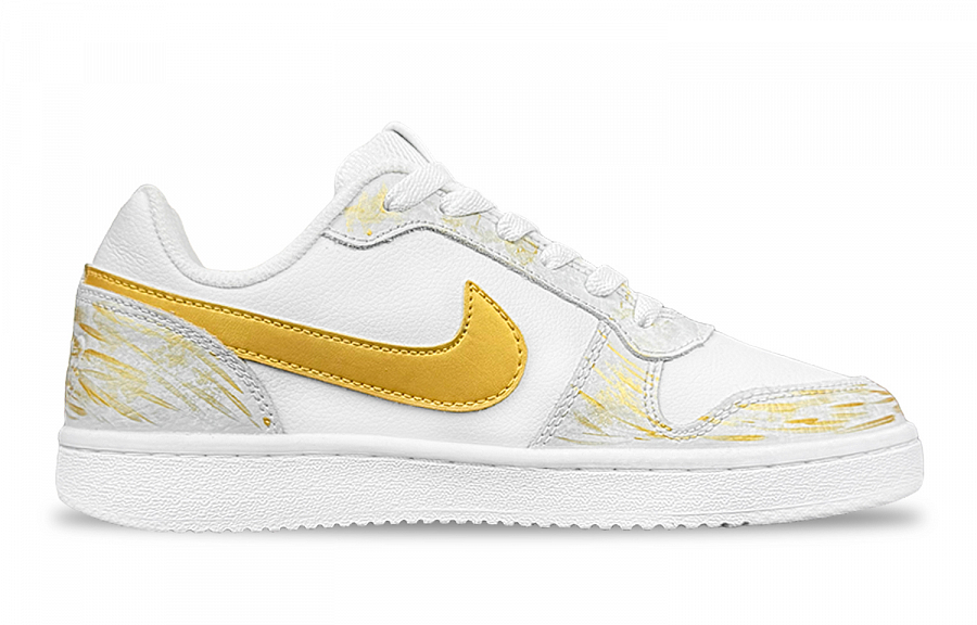 Nike EBERNON Gilded Special Box Shock Absorbers Low Top Skateboard Shoes Unisex Gold купить в интернет-магазине Yoocart с быстрой доставкой по России.
