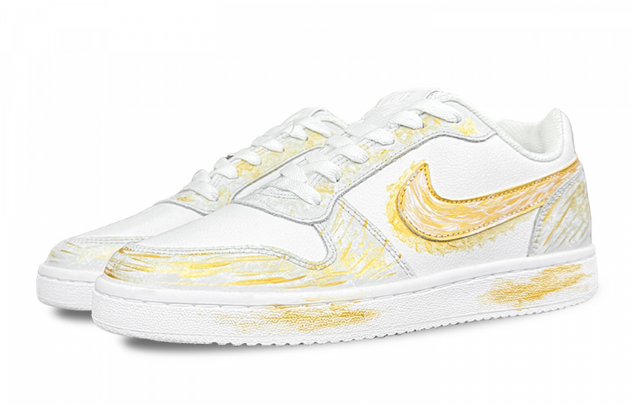Nike EBERNON Gilded Special Box Shock Absorbers Low Top Skateboard Shoes Unisex Gold купить в интернет-магазине Yoocart с быстрой доставкой по России.