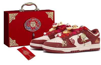 Nike Dunk Slip Resistant Low Top Skateboard Shoes Unisex Red