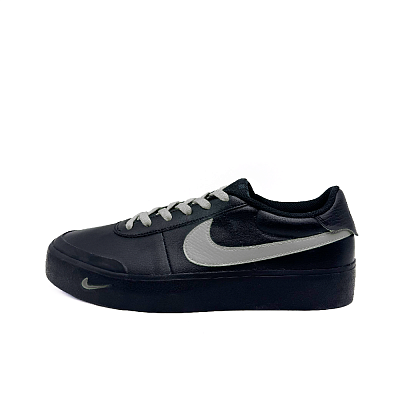 Nike Court Shot Ghost Spring Mist Anti Slip Wear Resistant Low Top Skateboard Shoes Unisex Black Gray