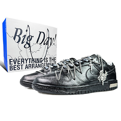 Nike Dunk Low Top Skateboard Shoes Men's Black