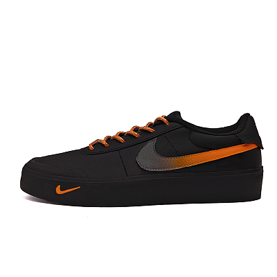 Nike Court Shot Berry Salt Heart Non slip Lightweight Low Top Skateboard Shoes Unisex Black Orange