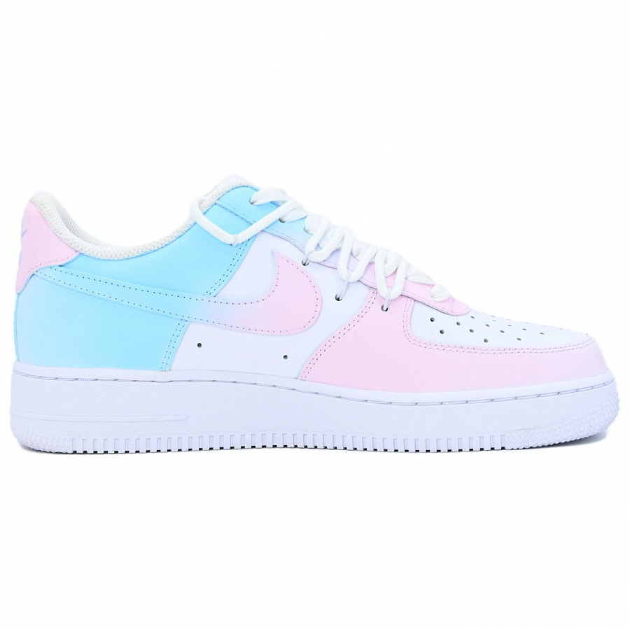 Nike Air Force 1 Drifting Love Box Included Wear-Resistant Height Increasing Low-Top Skateboard Shoes Unisex Blue Pink купить в интернет-магазине Yoocart с быстрой доставкой по России.