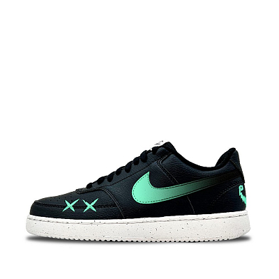 Nike Court Vision Scavenging Anti Slip Wear Resistant Low Top Skateboard Shoes Men's Black Green