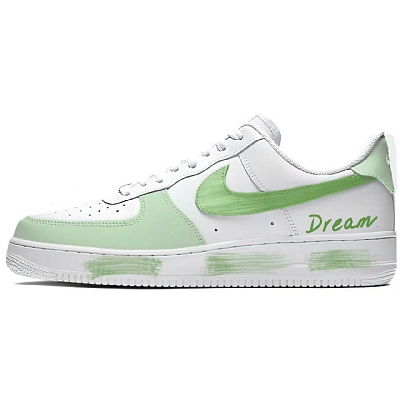 Nike Air Force 1 Cushioning, Wear Resistant Low Top Skateboard Shoes Unisex Green