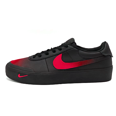Nike Court Shot Low Top Skateboard Shoes Unisex Black Red