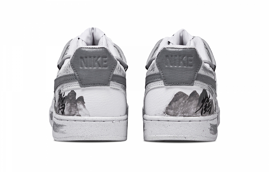 Nike Court Vision 1 Viewing Cranes By The Mountain Non slip Lightweight Low Top Skateboard Shoes Unisex White Gray купить в интернет-магазине Yoocart с быстрой доставкой по России.