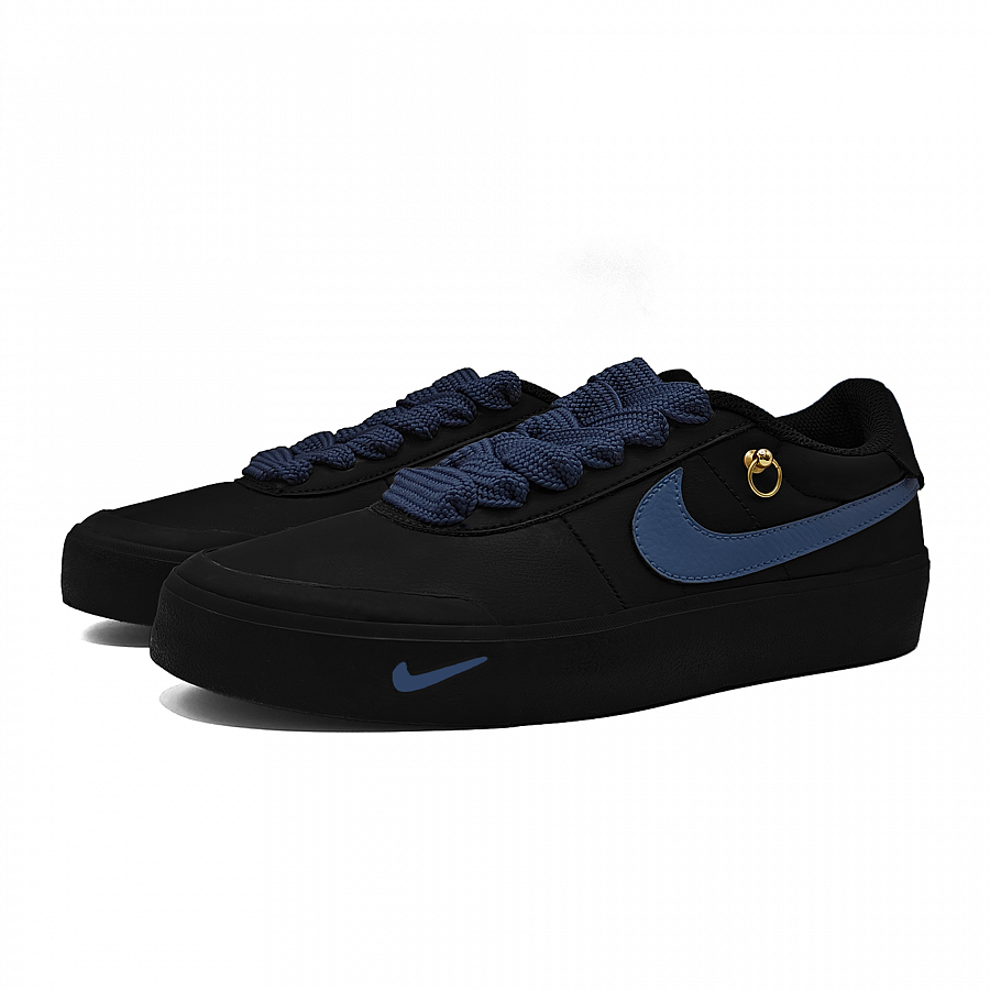 Nike Court Shot Valley Orchid Anti Slip Wear Resistant Low Top Skateboard Shoes Unisex Black Blue купить в интернет-магазине Yoocart с быстрой доставкой по России.