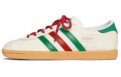 Adidas Originals Stadt Lunar Post, Space Wormhole Shock Absorbers Low Top Skateboard Shoes Unisex Red White Green