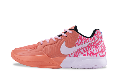 Nike Ja 2 Anti Slip Wear Resistant Low Top Basketball Shoes Unisex Pink