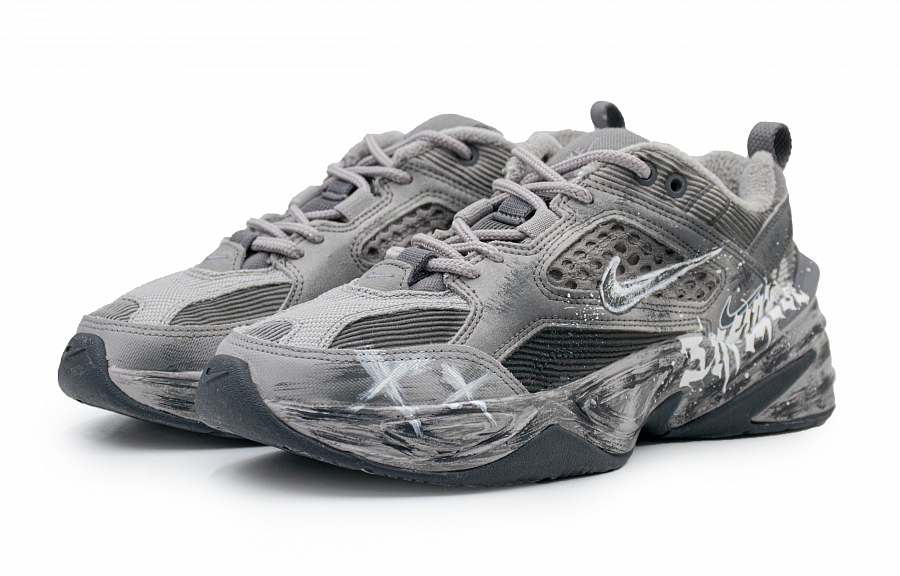 Nike M2K Tekno Gray Domain Low Top Chunky Sneakers Unisex Gray купить в интернет-магазине Yoocart с быстрой доставкой по России.