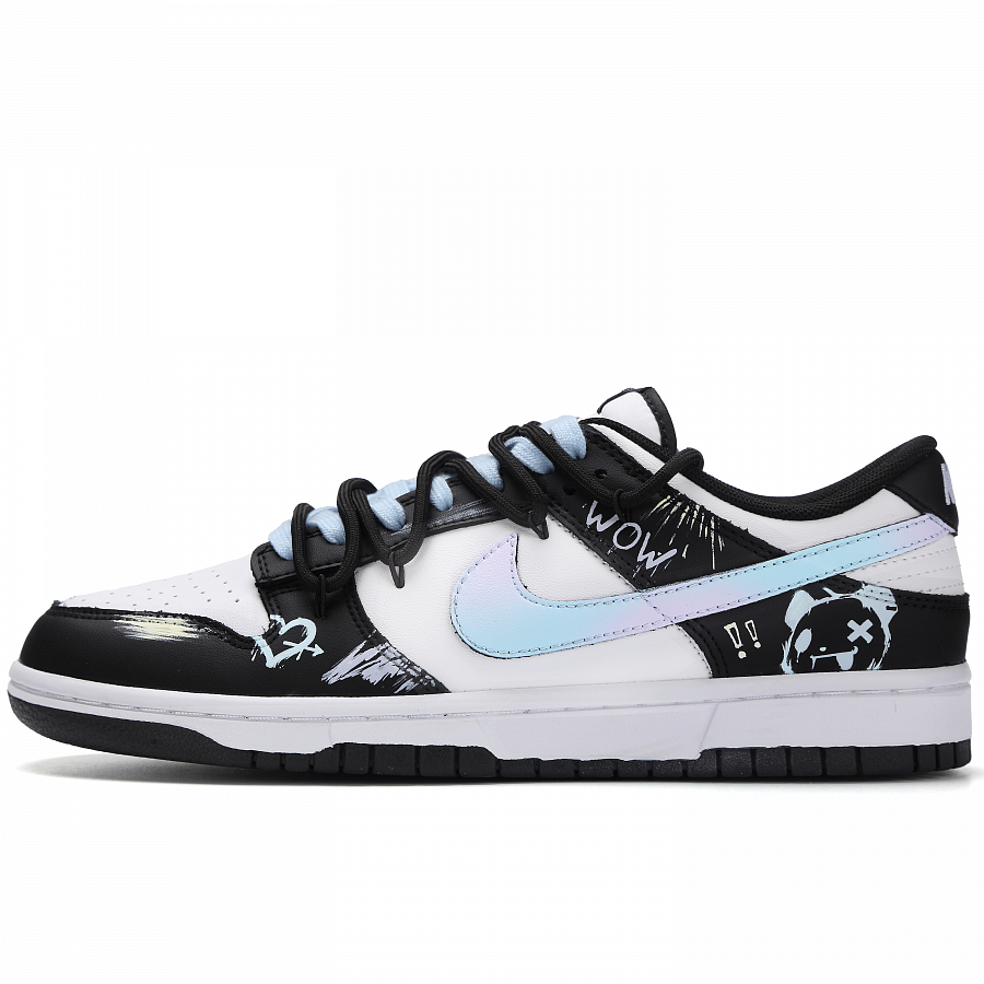 Nike Dunk Raging Bearbrick Abrasion Resistant Low Top Skateboard Shoes Men's Black Blue купить в интернет-магазине Yoocart с быстрой доставкой по России.