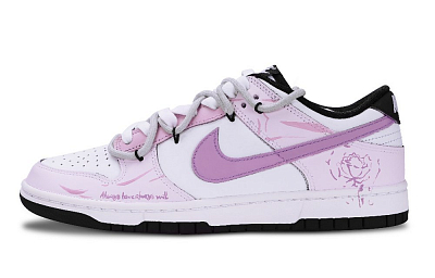 Nike Dunk Cushioning Lightweight Breathable Low Top Skateboard Shoes Unisex Purple