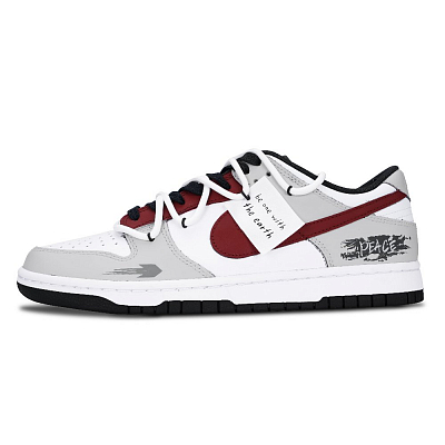 Nike Dunk Low Top Skateboard Shoes Unisex Light Gray