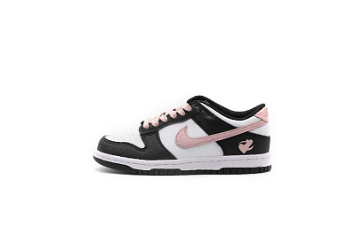 Nike Dunk Low top Skateboard Shoes Women's Black White Pink