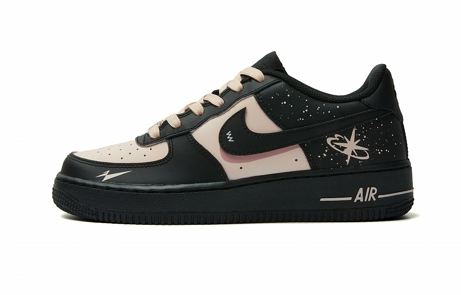 Nike Air Force 1 Anti Slip Wear Resistant Low Top Skateboard Shoes Women's Black Pink купить в интернет-магазине Yoocart с быстрой доставкой по России.