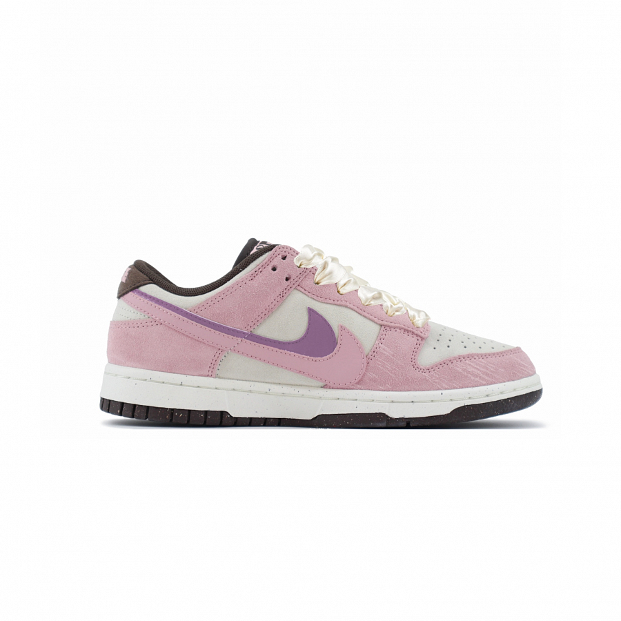 Nike Dunk Anti Slip Wear Resistant Low Top Skateboard Shoes Women's White Pink купить в интернет-магазине Yoocart с быстрой доставкой по России.