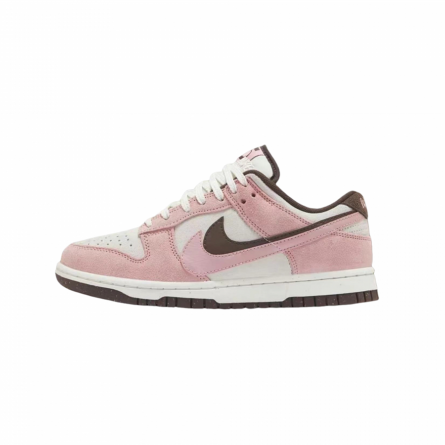 Nike Dunk Anti Slip Wear Resistant Low Top Skateboard Shoes Women's White Pink купить в интернет-магазине Yoocart с быстрой доставкой по России.