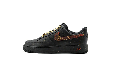 Nike Air Force 1 Cushioning, Impact Resistant, Abrasion Resistant Low Top Skateboard Shoes Unisex Black