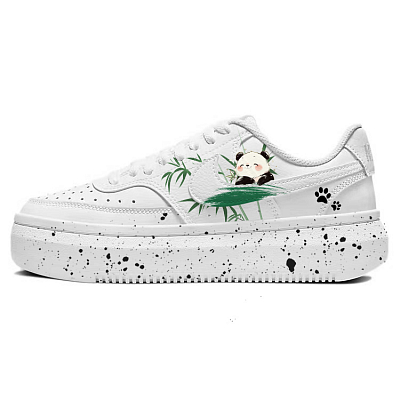 Nike Court Vision 1 Slip-Resistant Cushioning Wear-Resistant Lightweight Low-Top Skateboard Shoes Women's White