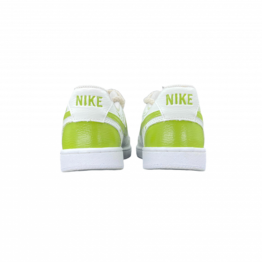 Nike Court Vision 1 Anti-Slip Wear-Resistant Low-Top Skateboard Shoes Women's White Green купить в интернет-магазине Yoocart с быстрой доставкой по России.