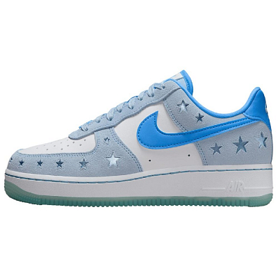 Nike Air Force 1 Abrasion Resistant Low Top Skateboard Shoes Unisex Ice Blue