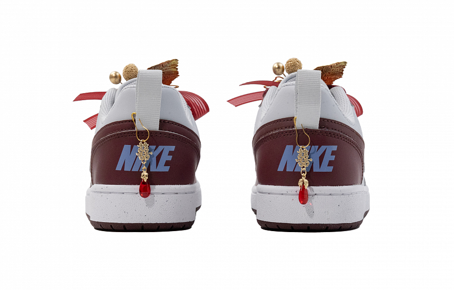 Nike Court Vision GS Love Forever Joy Slip Resistant Abrasion Resistant Low top Skateboard Shoes Women's Burgundy купить в интернет-магазине Yoocart с быстрой доставкой по России.