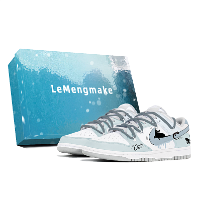 Nike Dunk Wear-resistant And Lightweight Low-Top Skateboard Shoes Men's Blue