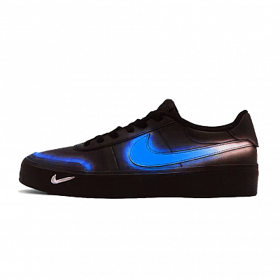 Nike Court Shot Space Echo Slip Resistant, Abrasion Resistant, Lightweight Low Top Skateboard Shoes Unisex Black Blue
