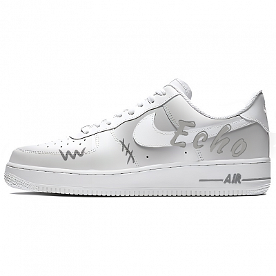 Nike Air Force 1 Resound Coverage Cushioning Abrasion Resistant Low Top Skateboard Shoes Unisex Brown Gray