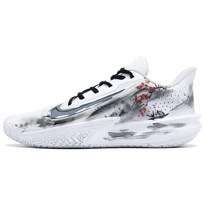 Nike Precision 7 Low top Basketball Shoes Unisex White Gray